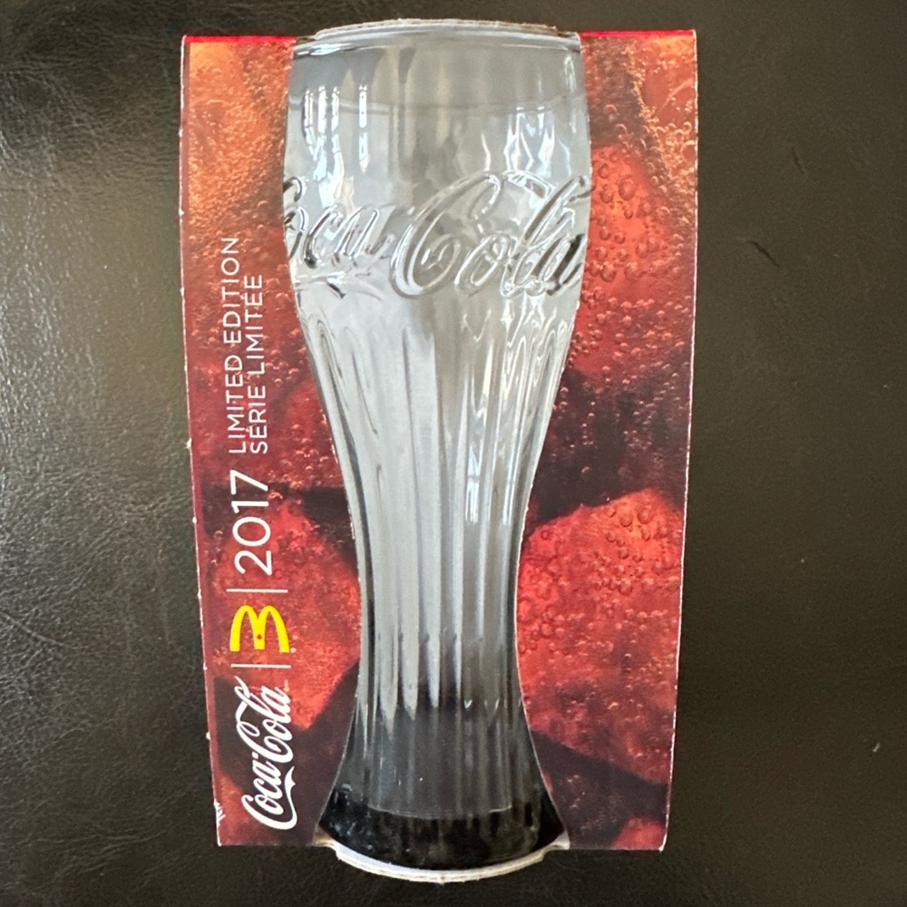 McDonald's collector’s Limited Edition 2017 Coca-Cola glass NIB